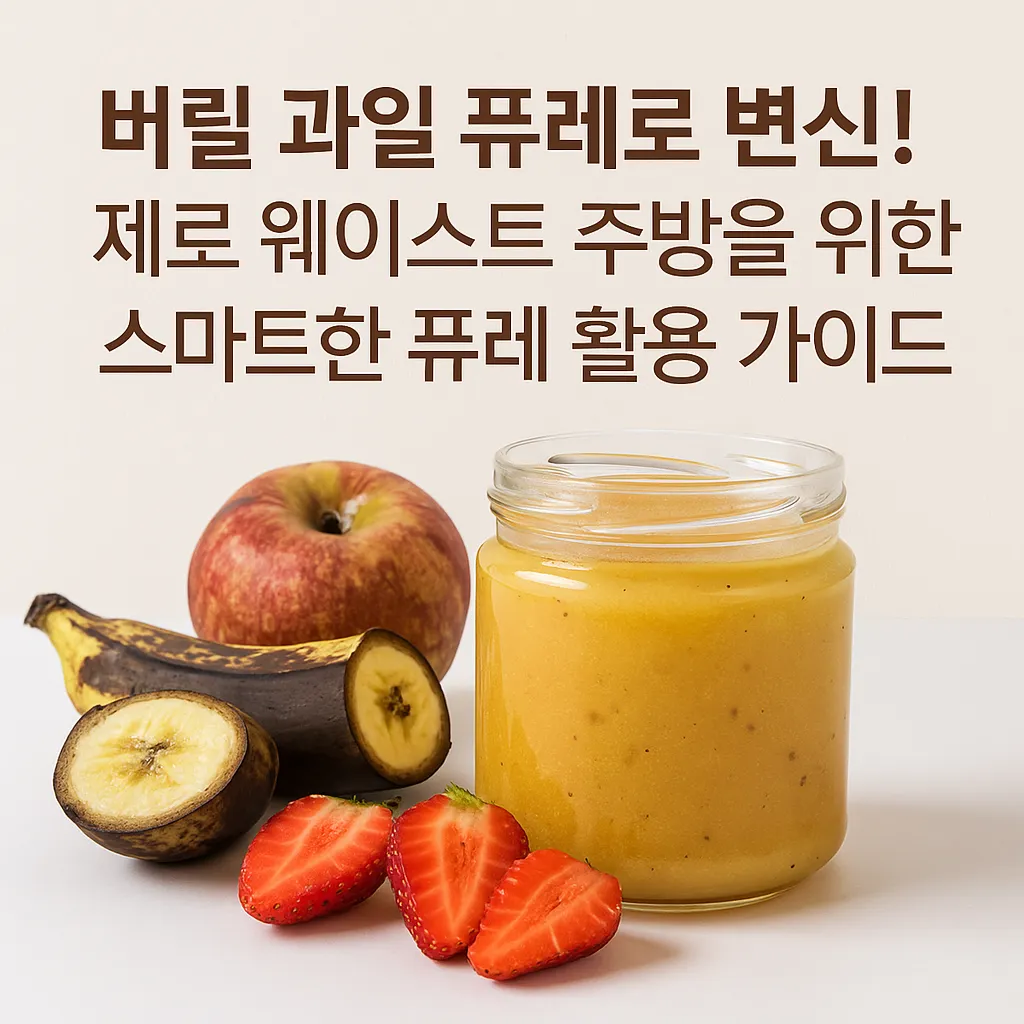 버릴 과일 퓨레로 변신