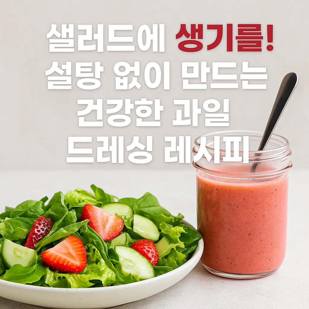 건강한 과일 드레싱