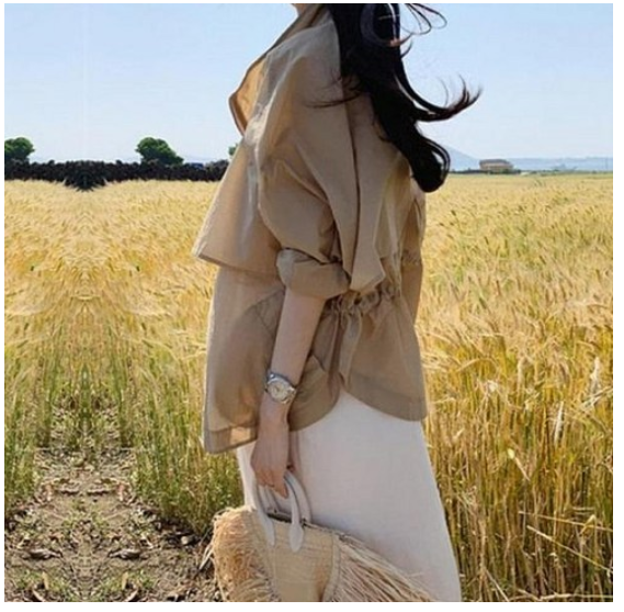 셔링 바람막이 점퍼